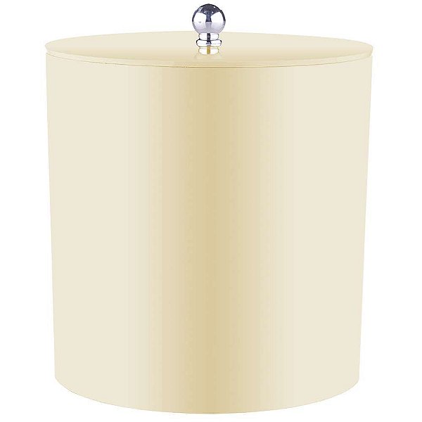 Lixeira para Banheiro Bege Claro 20 x 20cm - 6,2l