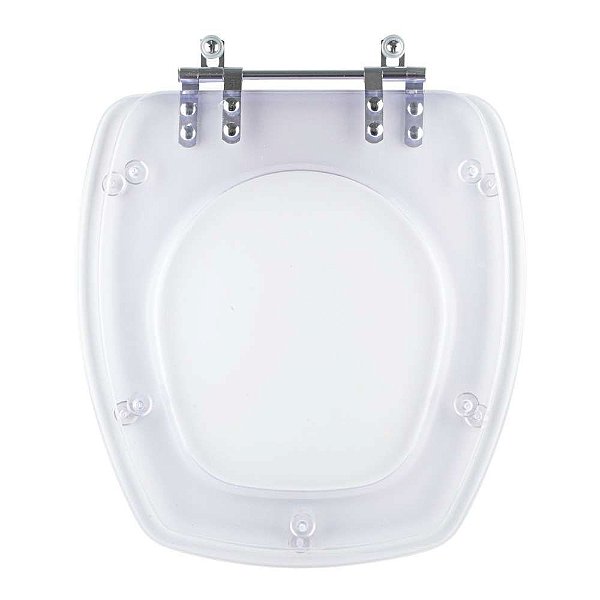 Assento Sanitario Poliester Acrilico Transparente Thema para Vaso Incepa 6lpf