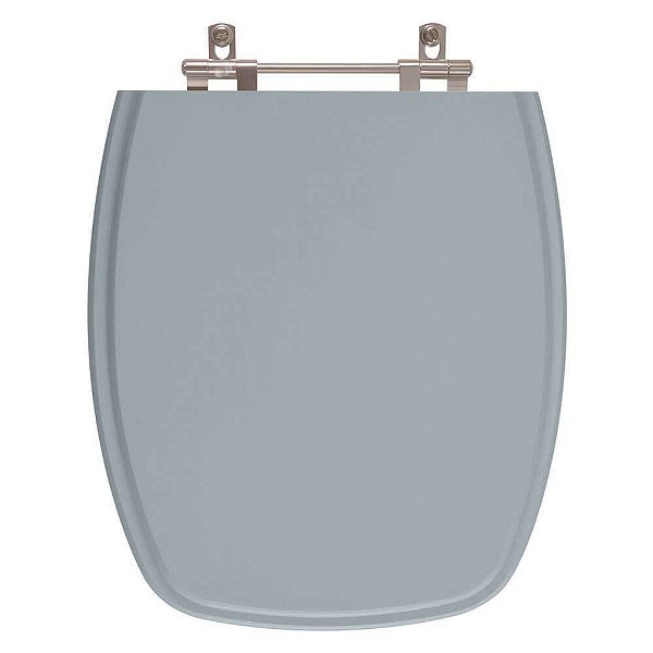 Assento Sanitário Poliester Stylus Cinza Perola para vaso Celite