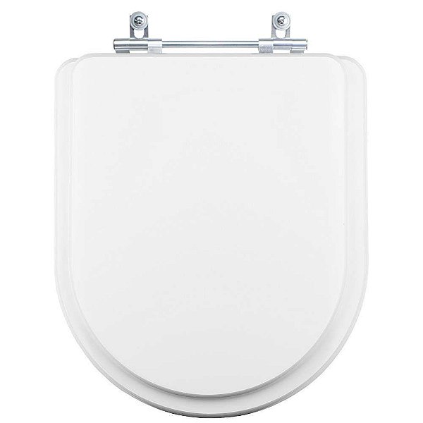 Assento Sanitário Tampa de Vaso Branco Resina Poliester Riviera para bacia Celite