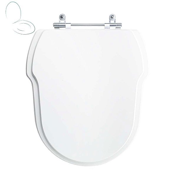 Tampa Vaso Sanitário Poliester Acrilico Hampton Branco para bacia Incepa