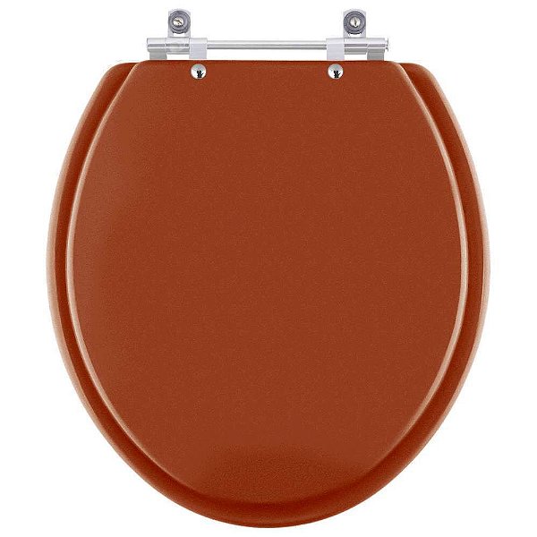 Assento Sanitário Poliester Izy Caramelo para vaso Deca