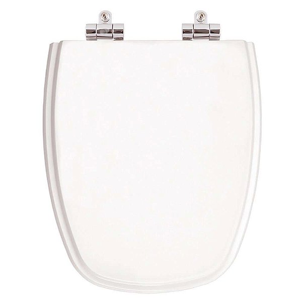Assento Sanitario Poliester com Amortecedor Venice Branco para Vaso Belize