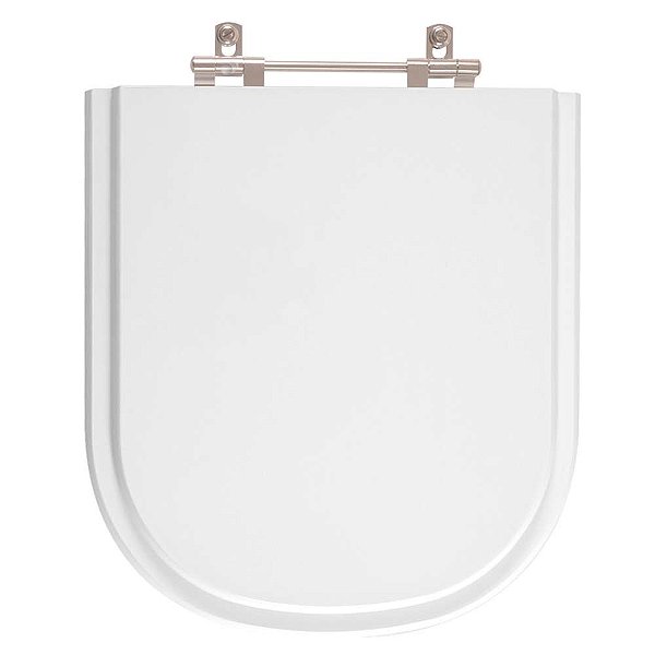 Tampa de Vaso Poliester Flox Branco para bacia Fiori
