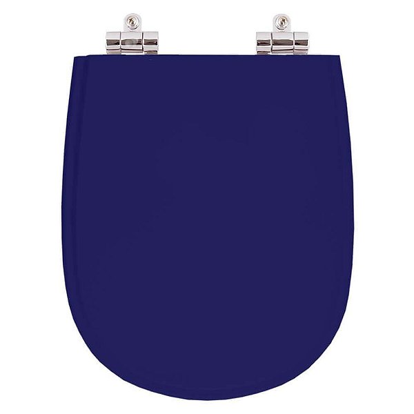 Assento Sanitario Poliester com Amortecedor Paris Azul Cobalto para Vaso Ideal Standard