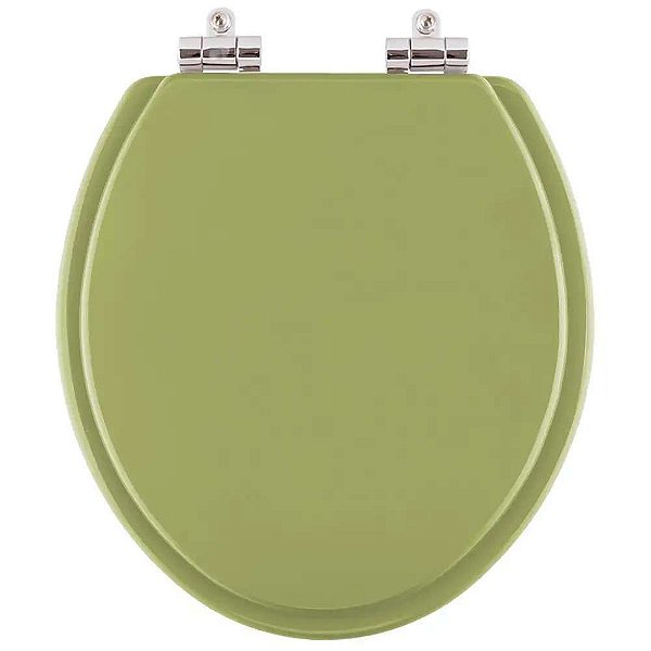 Assento Sanitario Poliester com Amortecedor Azalea Verde Itapoa para Vaso Celite