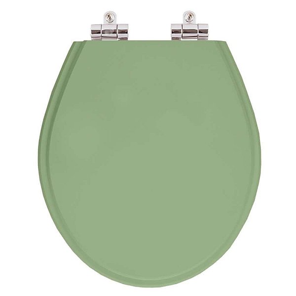 Assento Sanitario Poliester com Amortecedor Ravena Verde Malva para bacia Deca