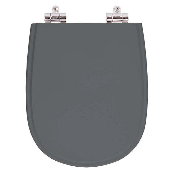 Assento Sanitario Poliester com Amortecedor Paris Cinza Quartzo para Vaso Ideal Standard