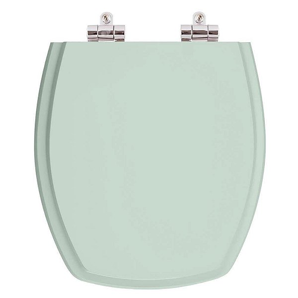 Assento Sanitario Poliester com Amortecedor Thema Verde Agua para Vaso Incepa