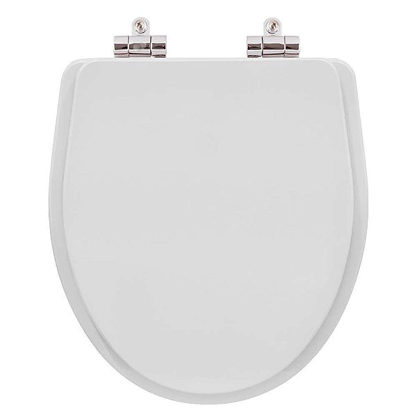 Assento Sanitario Poliester Com Amortecedor Victoria Branco Para Vaso Roca