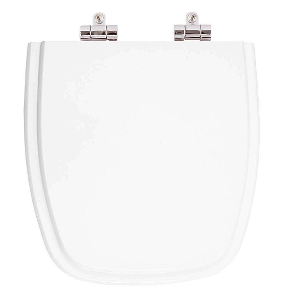 Tampa De Vaso Poliester Com Amortecedor Versato Branco Para Bacia Celite