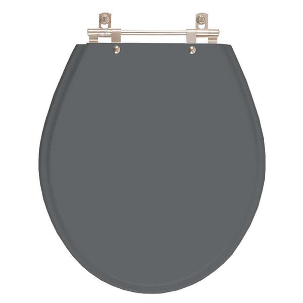 Assento Sanitário Carina Cinza Quartzo (Cinza Escuro) para vaso Ideal Standard