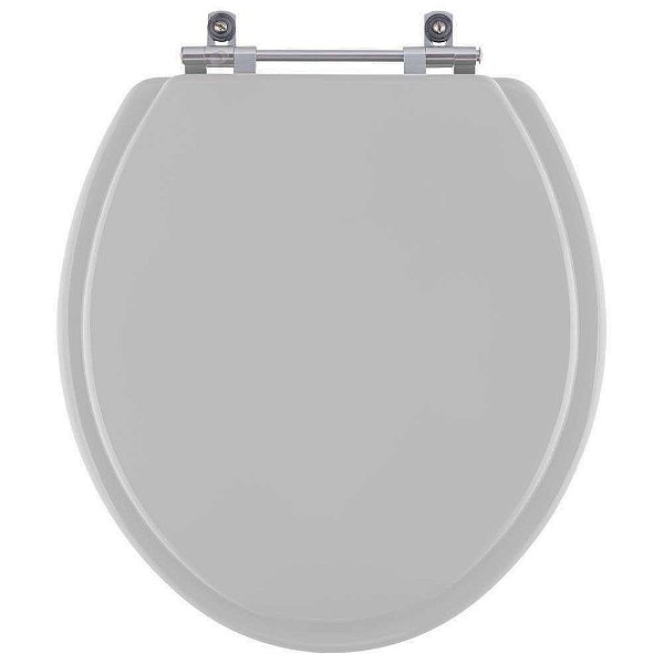 Assento Sanitario Poliester Izy Cinza Real para vaso Deca