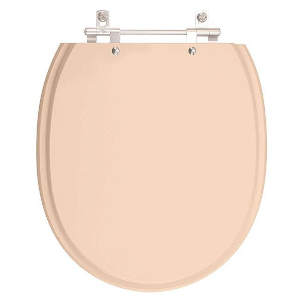 Assento Sanitário Poliester Village Rosa Floral para bacia Deca