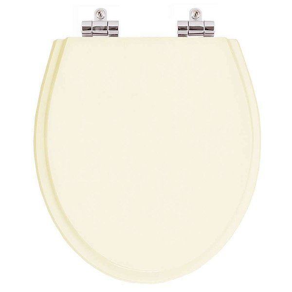 Assento Sanitário Poliester Soft Close Windsor Creme (Bege Claro) para bacia Deca