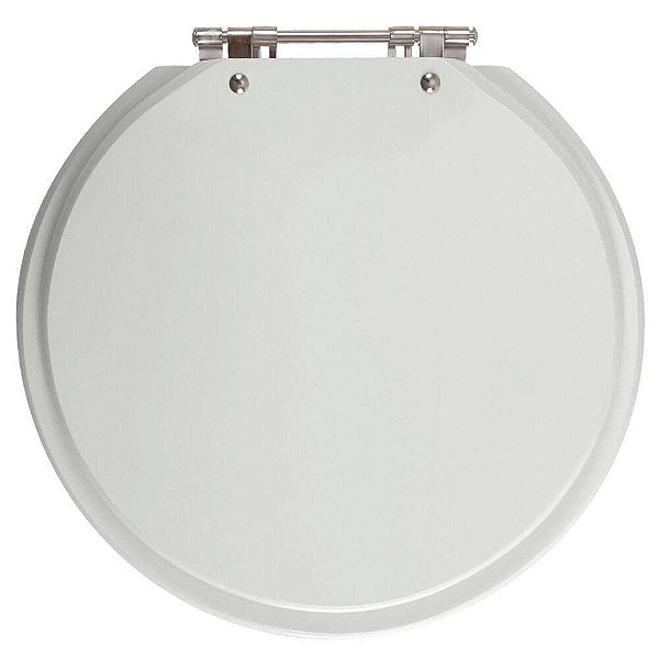 Assento Sanitario Poliester Futura Cinza Claro para vaso Hervy