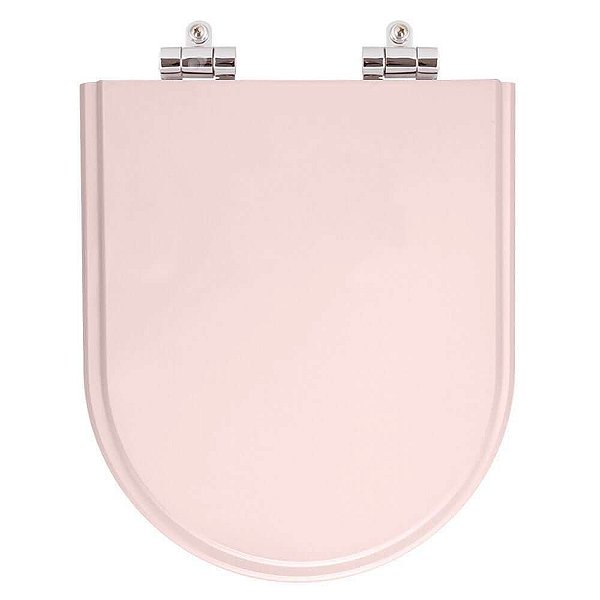 Assento Sanitário Poliester Soft Close Valentina Rose para vaso Hervy
