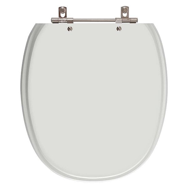 Assento Sanitario Poliester Ascot Cinza Claro para vaso Ideal Standard