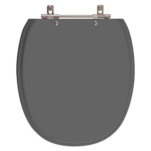 Assento Sanitario Poliester Ascot Cinza Quartzo (Cinza Escuro) para vaso Ideal Standard