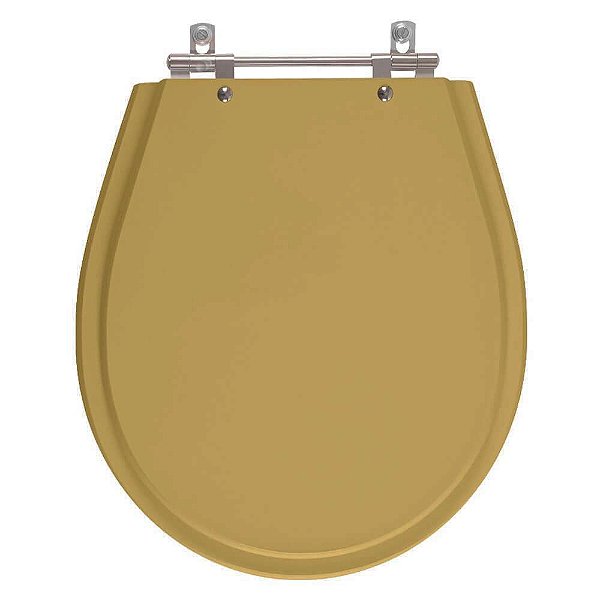 Assento Sanitário Poliester Avalon Amendoa para vaso Ideal Standard