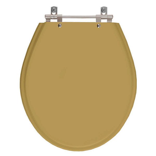 Assento Sanitário Poliester Carina Amendoa para vaso Ideal Standard