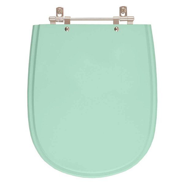 Assento Sanitário Poliester Paris Verde Claro para vaso Ideal Standard