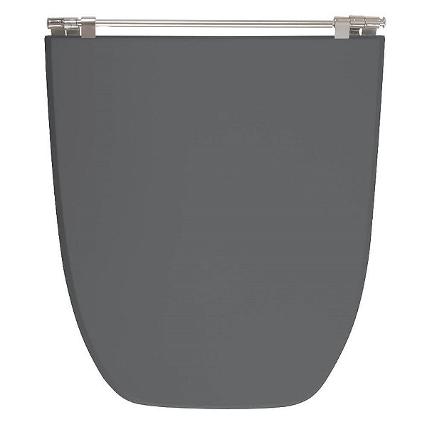 Assento Sanitário Poliester Scala Cinza Quartzo (Cinza Escuro) para vaso Ideal Standard