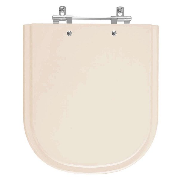 Assento Sanitário Poliester Vogue Plus Amendoa para vaso Deca