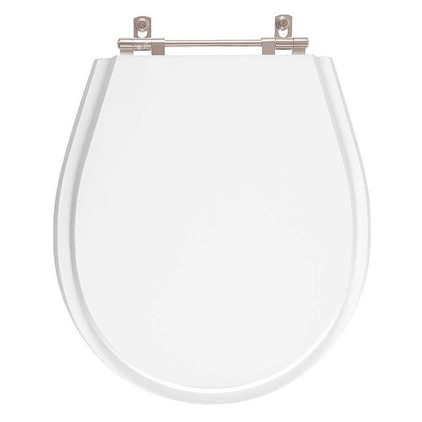 Tampa de Vaso Sanitário Poliéster Aries Branco para bacia Eternit