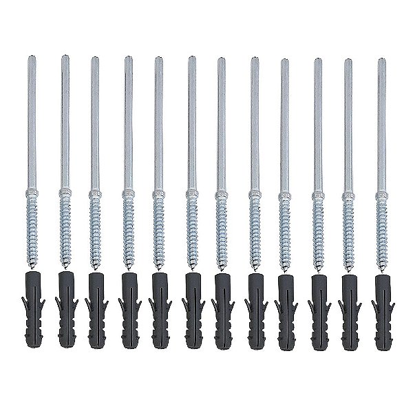 Kit 8 Prateleiras 50 x 20cm Preta Suporte Invisível