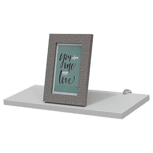 Prateleira 40 x 15cm Branca Com Suporte Tucano