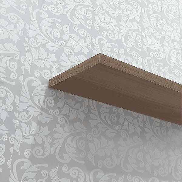 Kit 3 Prateleiras 40 x 20cm Nogal Suporte Invisível
