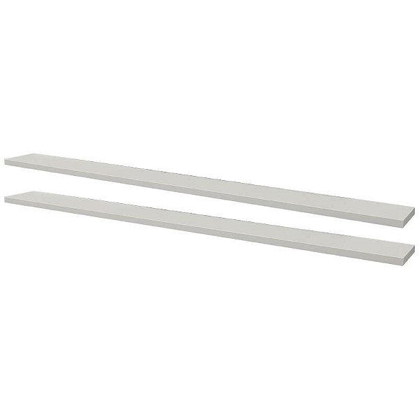 Kit 2 Prateleiras 100 x 20cm Branca Suporte Invisível