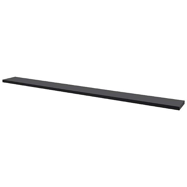 Prateleira 90 x 20cm Preta Suporte Invisível