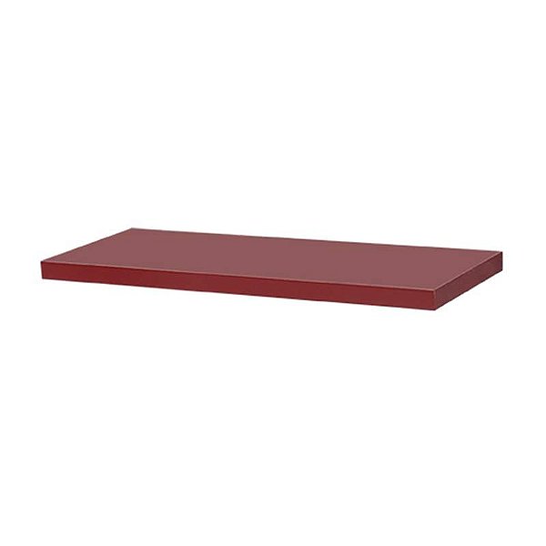 Prateleira 30 x 10cm Vermelha Suporte Invisível