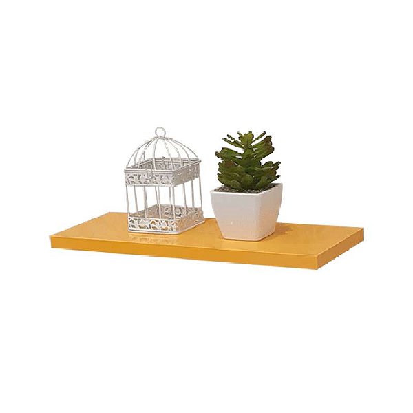 Prateleira 30 x 15cm Amarela Suporte Invisível