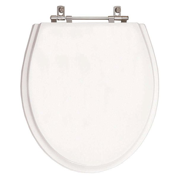 Tampa de Vaso em MDF Ritz Branco para bacia Deca