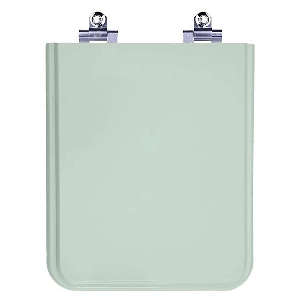 Tampa de Vaso Laqueado Soft Close Square Verde Claro para Bacia Incepa