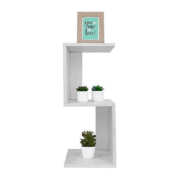 Mesa de Cabeceira S Branco 60 x 25cm