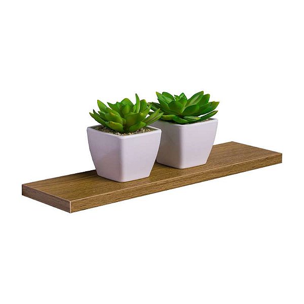 Prateleira 30 x 10cm Freijó Suporte Invisível