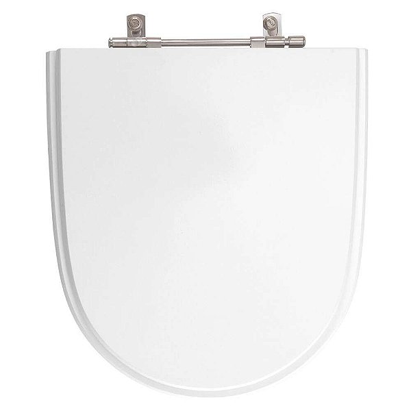 Tampa de Vaso Poliéster Mondiale Branco para bacia Celite