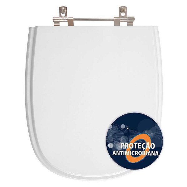 Tampa de Vaso Sanitário Poliéster Antimicrobiano Sabatini Branco para bacia Icasa