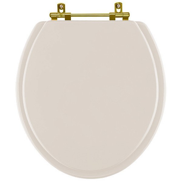 Tampa De Vaso Poliéster Oval Rosa Shell Com Ferragem Dourada