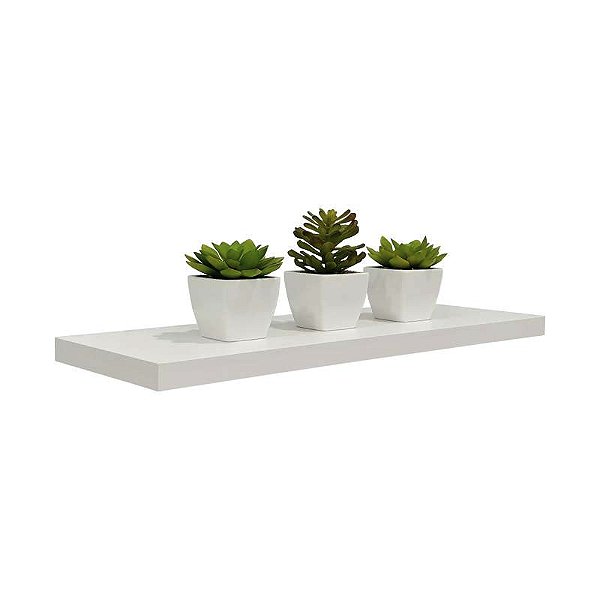 Prateleira 50 x 15cm Branco Espessura 25mm Suporte Invisível