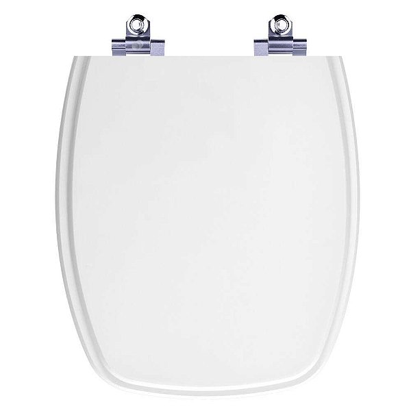Tampa de Vaso Laqueado com Amortecedor Viseu Branco para vaso Luzarte 6lpf