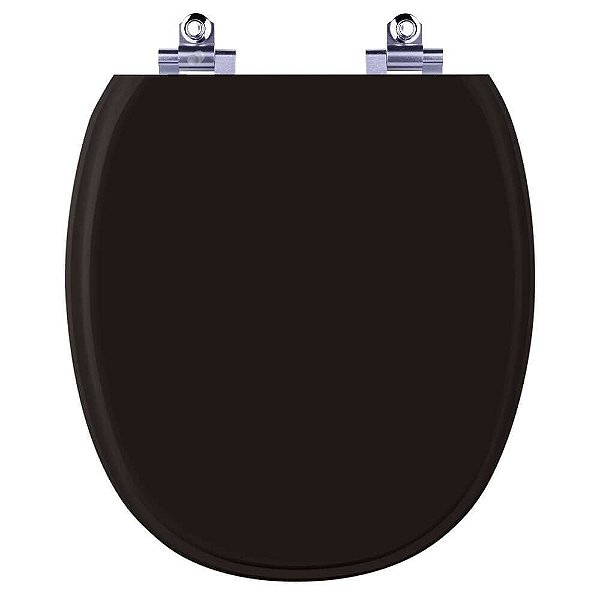 Assento Sanitário Laqueado Soft Close Ascot Preto para vaso Ideal Standard