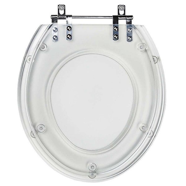 Assento Sanitario Poliester Carina Transparente para vaso Ideal Standard