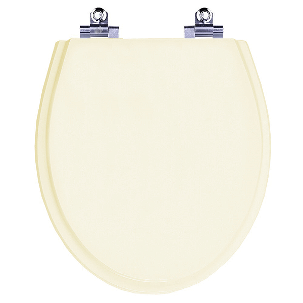 Tampa de Vaso Sanitário com Amortecedor Ritz Creme (Bege) para bacia Deca