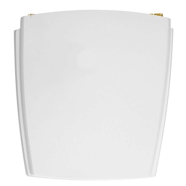 Assento Sanitário Poliester Nuage Branco para vaso Incepa com Ferragem Dourada