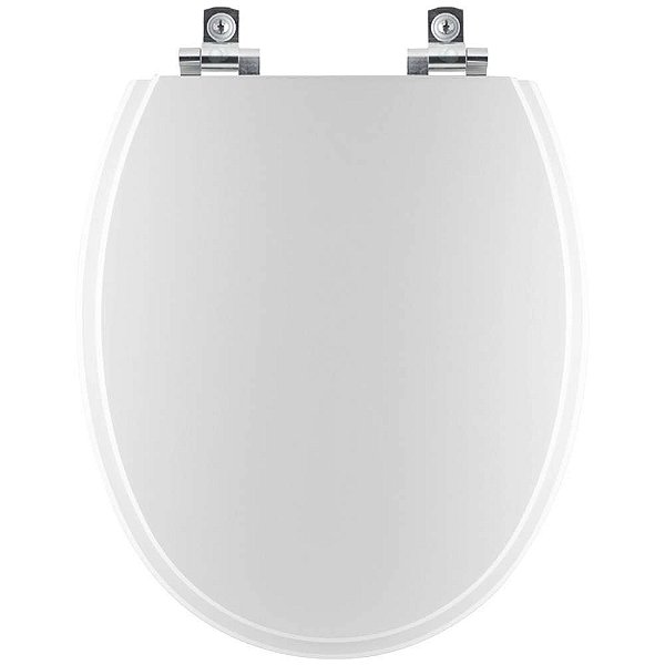 Assento Sanitário com Amortecedor Praxis Branco para vaso Kza3
